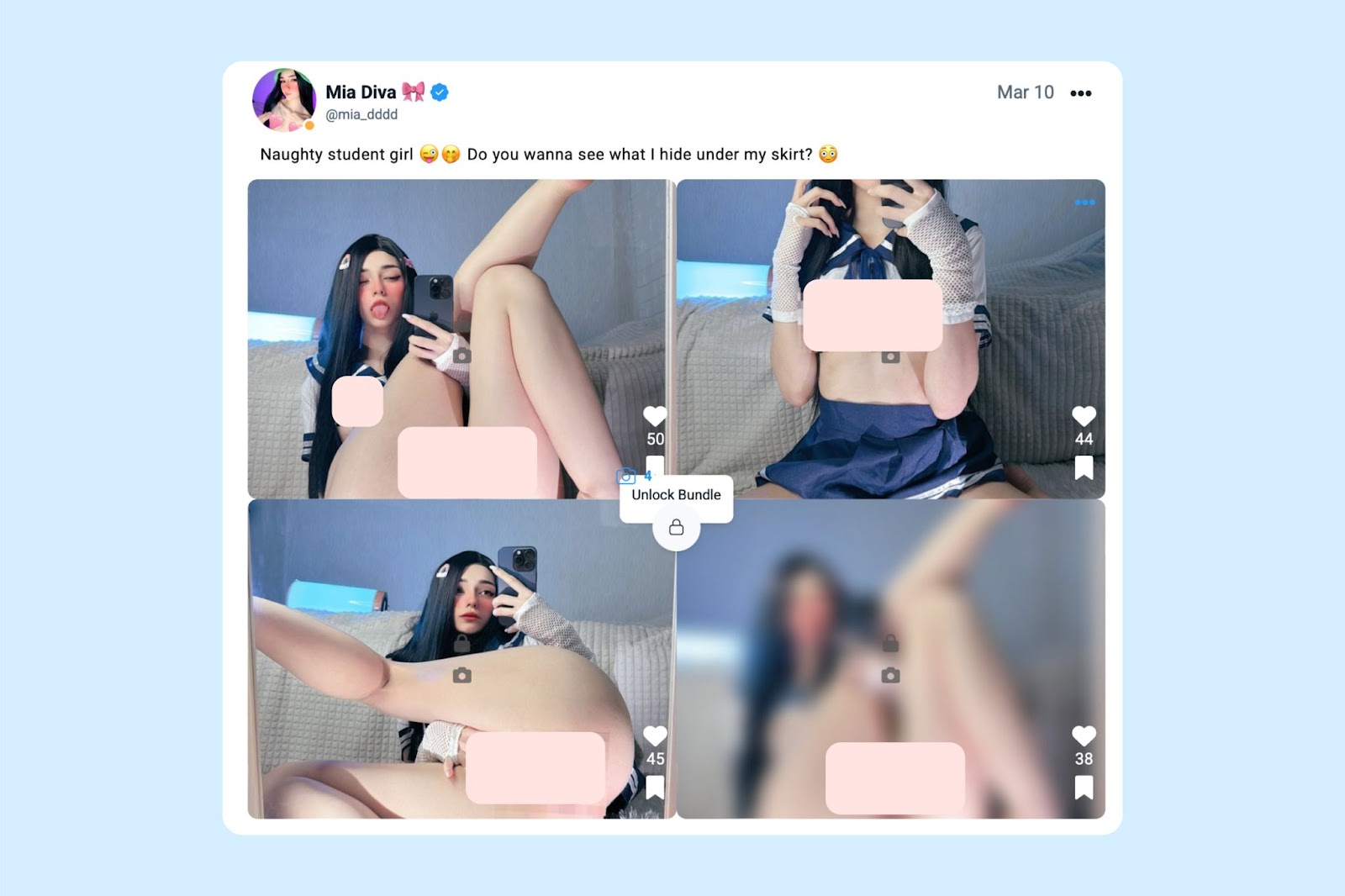 Fansly creator post with photo and content description for subscribers