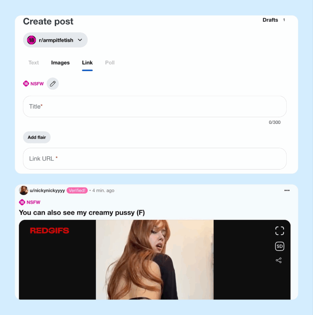 Как выложить пост в саббредит