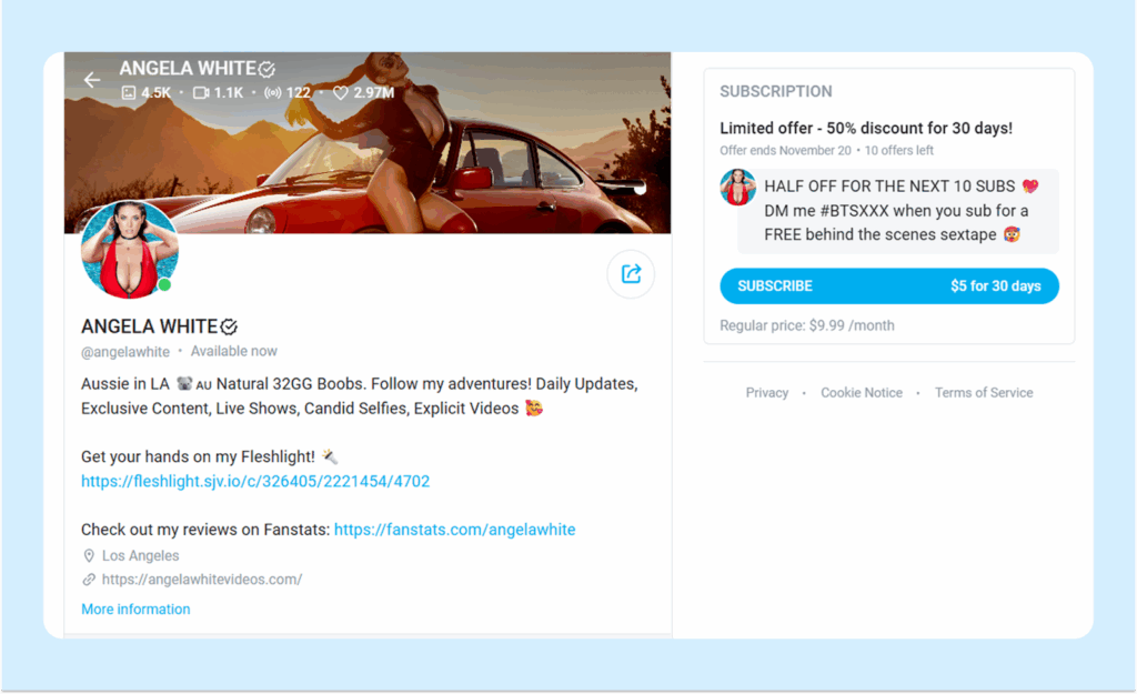 Топ 10 OnlyFans-моделей с самыми высоким доходом